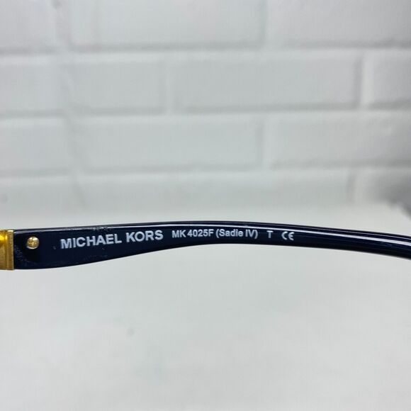 Michael Kors MK 4025F 3005 Sadie IV Rectangle Black Gold Eyeglasses H2409 - Picture 7 of 8